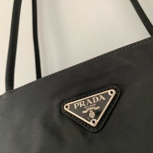 Prada Tessuto nylon classic black Tote